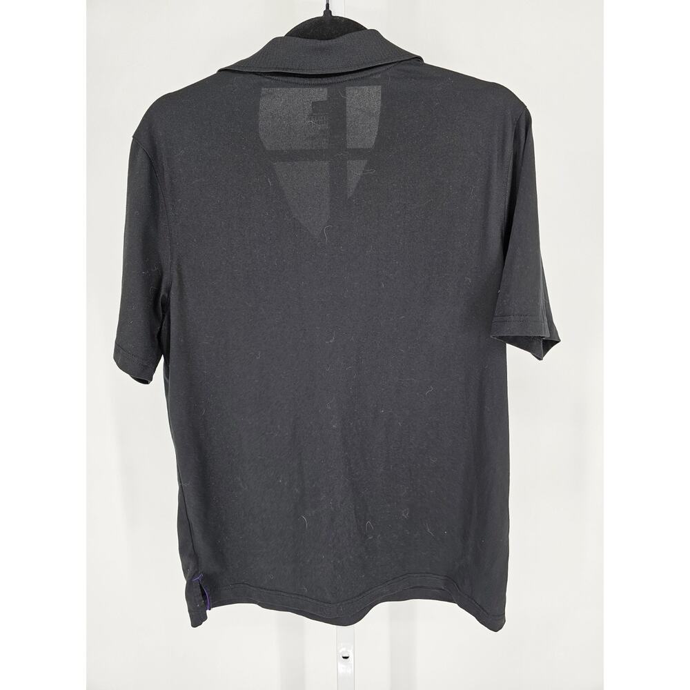 MLB Baseball Colorado Rockies Mens Sz L Short Sleeve Polo Shirt Athletic Black - Picture 4 of 4
